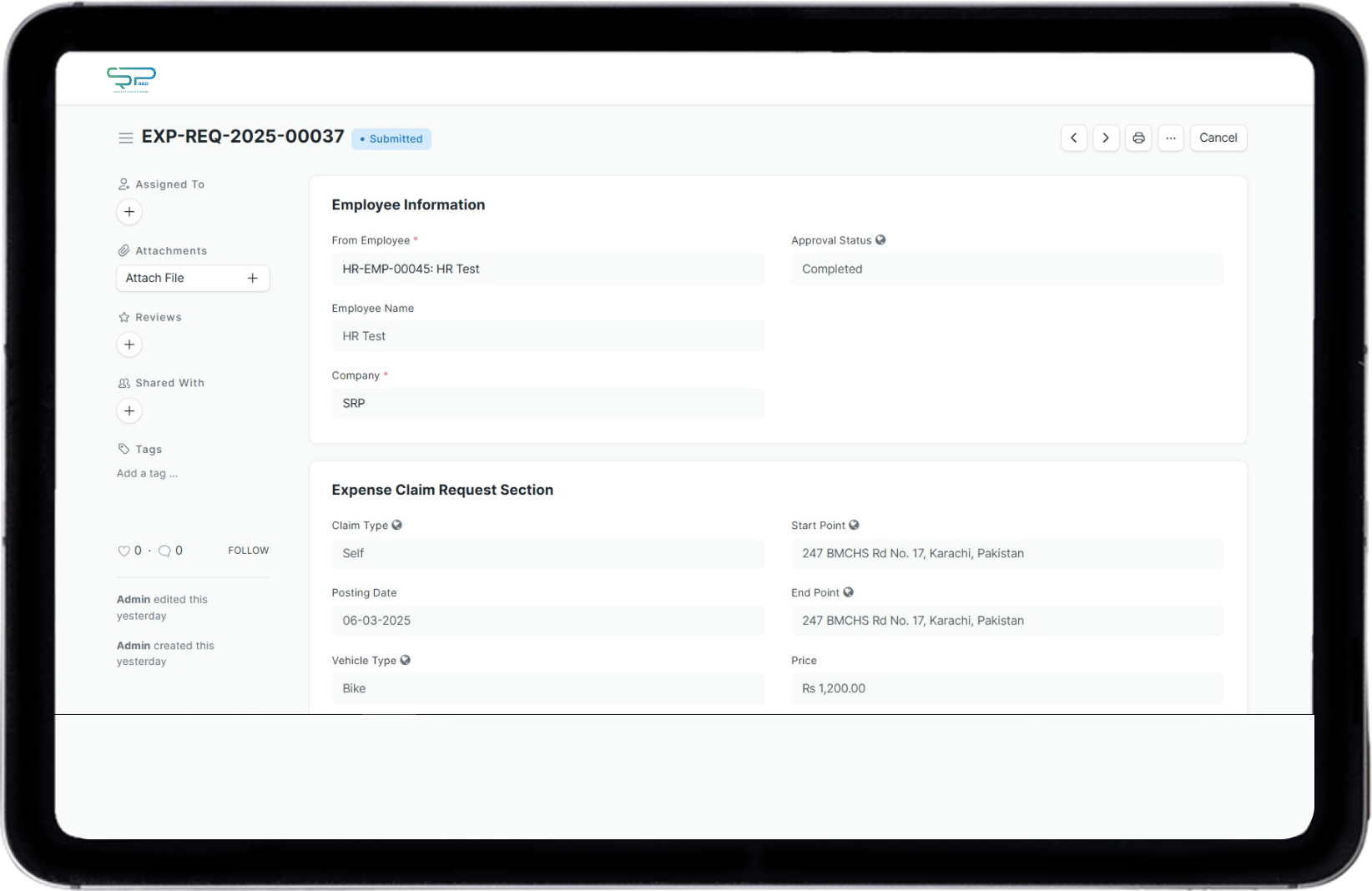 Financial Dashboard