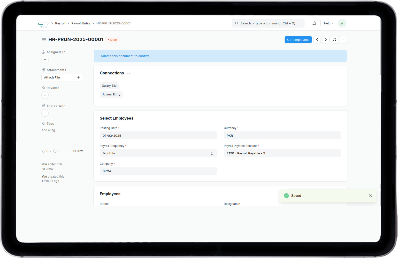 Financial Dashboard
