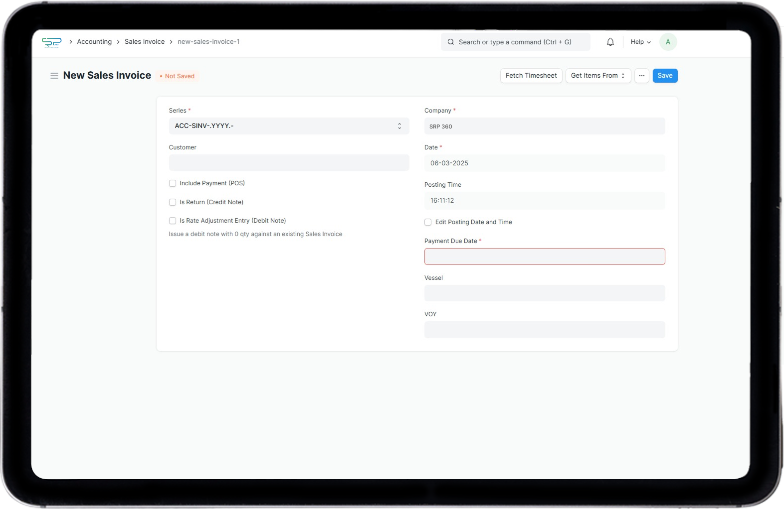 Financial Dashboard