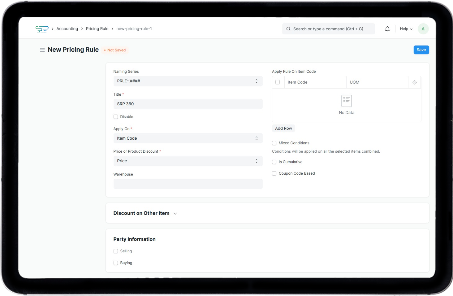 Financial Dashboard